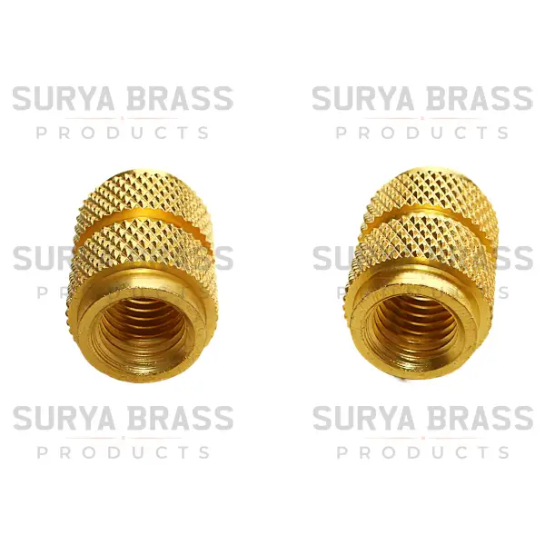 Brass diamond knurled Insert 