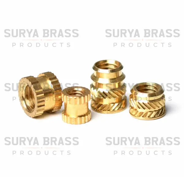 Brass Straight Knurled Insert 