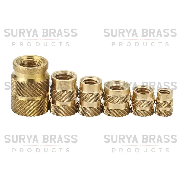 Brass Helical Knurled Insert 